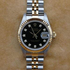 Rolex 69173 Black Diamond DATEJUST 26mm 1993