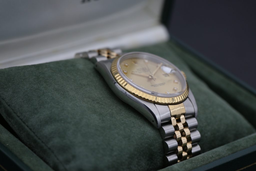 Rolex 16233 Champagne Diamond DATEJUST 36mm 1991