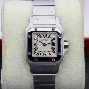 Cartier W20056D6 White SANTOS GALBEE 24mm