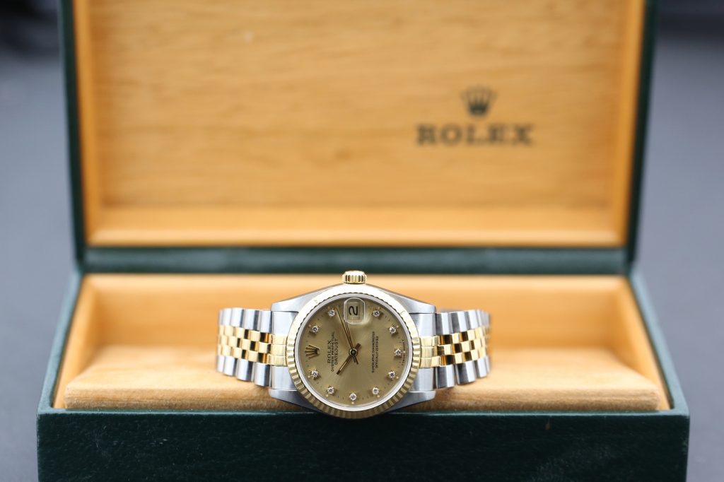 Rolex 68273 Champange Diamond DATEJUST 31mm 1989