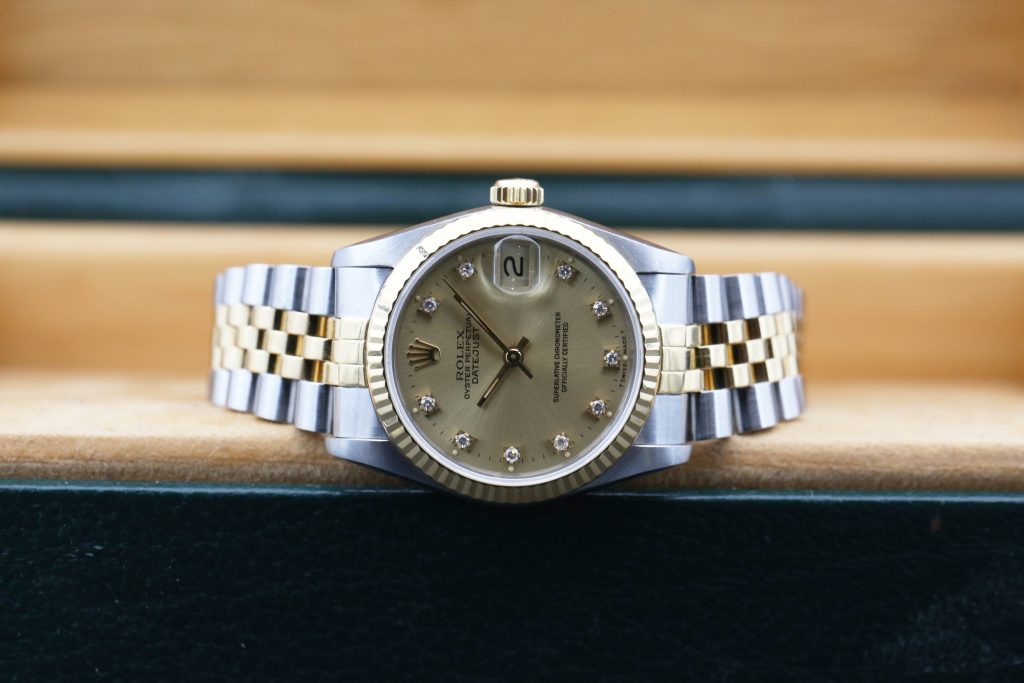Rolex 68273 Champange Diamond DATEJUST 31mm 1989