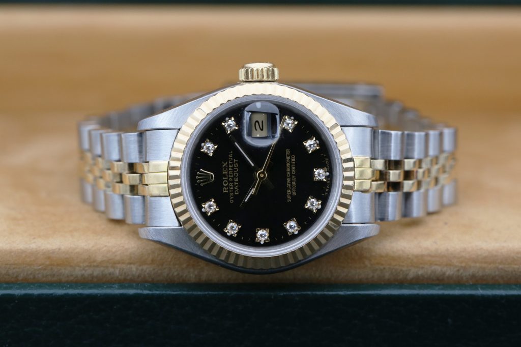Rolex 69173 Black Diamond DATEJUST 26mm 1991