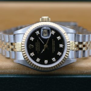 Rolex 69173 Black Diamond DATEJUST 26mm 1991