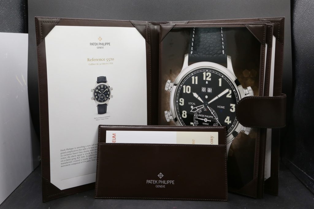 Patek Philippe 5520P-001 Black GRAND COMPLICATIONS  42mm 2022 TRAVEL TIME ALARM