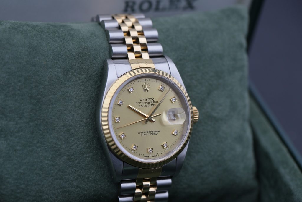 Rolex 16233 Champagne Diamond DATEJUST 36mm 1991