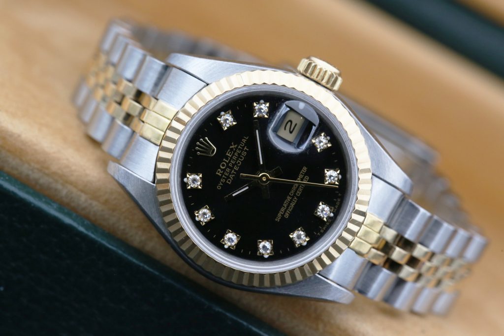 Rolex 69173 Black Diamond DATEJUST 26mm 1991