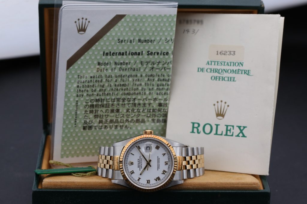 Rolex 16233 White Roman DATEJUST 36mm 1994