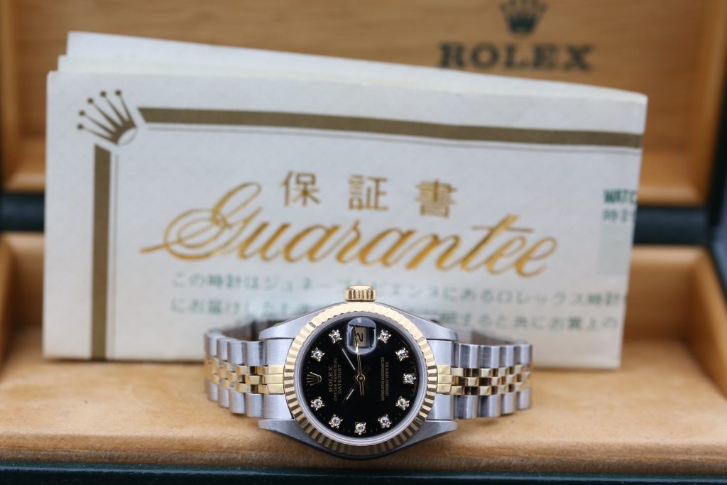 Rolex 69173 Black Diamond DATEJUST 26mm 1991