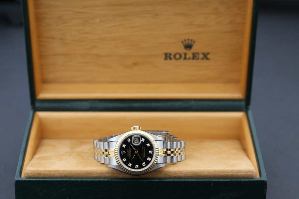 Rolex 69173 Black Diamond DATEJUST 26mm 1991