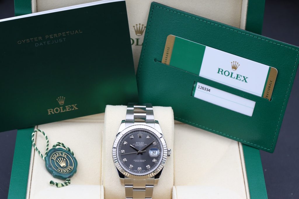 Rolex 126334 Rhodium Diamond DATEJUST 41mm 2018