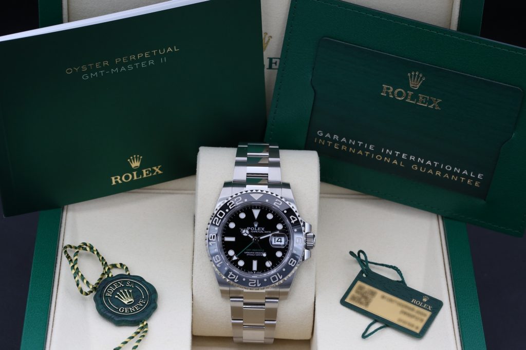 Rolex 126710GRNR Black GMT MASTER II 40mm 2026 Bruce Wayne